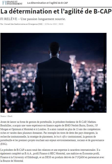 B-CAP's Determination and Agility